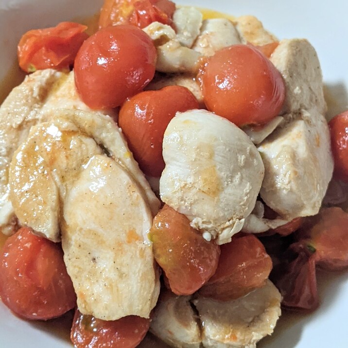 鶏むね肉とミニトマトのオイスターソース炒め レシピ 作り方 By Saaaki 楽天レシピ 鶏むね肉とミニトマトのオイスターソース炒め レシピ 作り方 By Saaaki 楽天レシピ